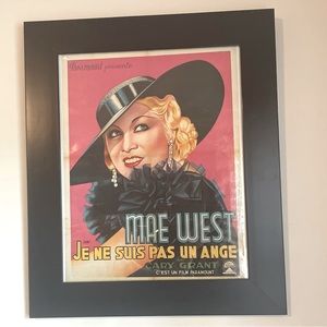 Vtg Mae West 1933 Je Ne Suis Pas Un Ange (I’m no Angel) French Movie Poster
